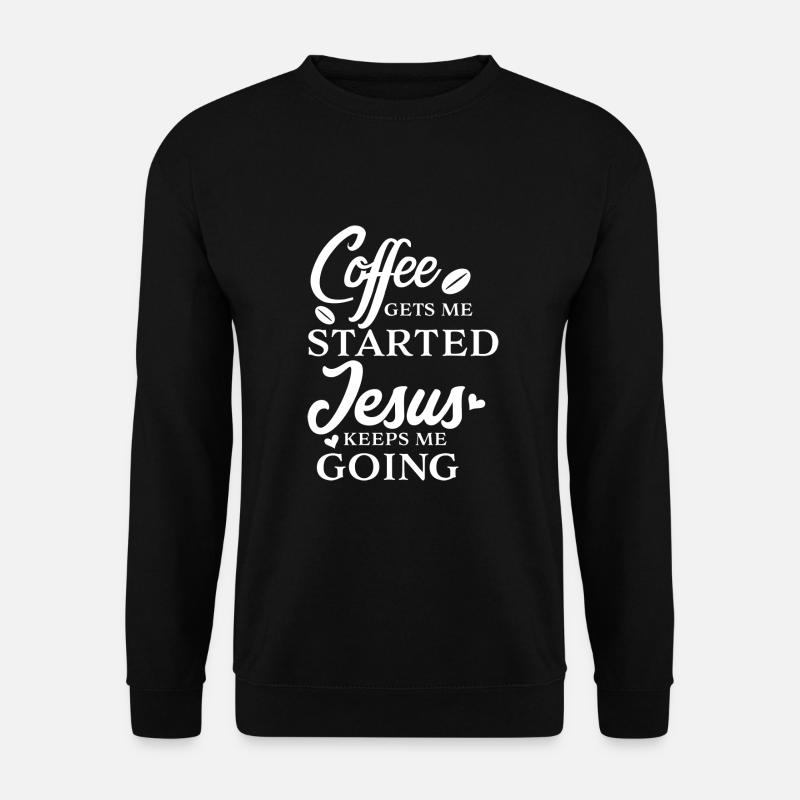 Bibelvers Christliche Sprüche Geschenk Bibel Jesus - Unisex Pullover - Schwarz