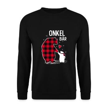 Oncle Ours - Sweat-shirt Unisexe - noir - Devant - Alina (178cm) & Michal (187cm)