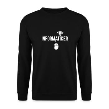 Informatiker - Unisex Pullover - Schwarz - Vorne - Alina (178cm) & Michal (187cm)