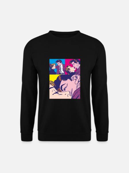 Kiss step by step - Unisex Sweatshirt - black