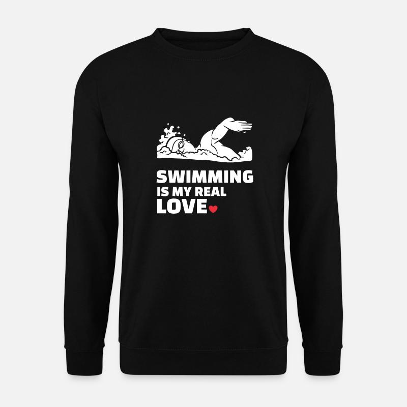 Ich Liebe Schwimmen - Unisex Pullover - Schwarz
