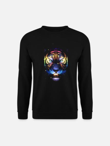 Art créatif tigre phosphorescent Enzo volo - Sweat-shirt Unisexe - noir
