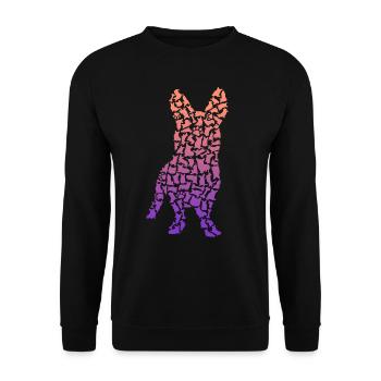 Welsh Corgi Cardigan Propriétaire de chien Welsh Corgi - Sweat-shirt Unisexe - noir - Devant - Alina (178cm) & Michal (187cm)