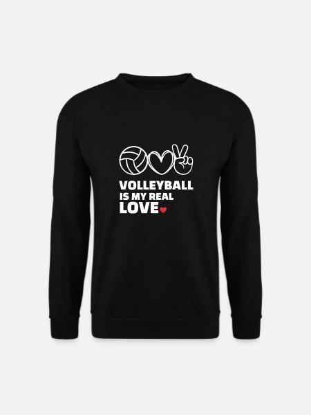 Ich Liebe Volleyball - Unisex Pullover - Schwarz