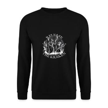 Release the Kraken! - Unisex Sweatshirt - black - Front - Alina (178cm) & Michal (187cm)