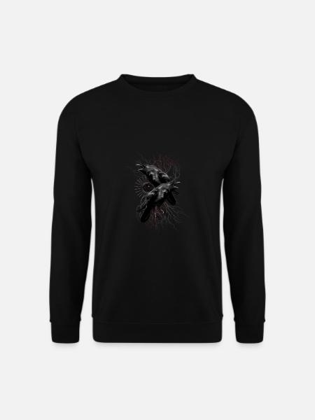 Augen des Rabens Odins Augen - Unisex Pullover - Schwarz
