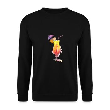 Cocktail - Unisex Pullover - Schwarz - Vorne - Alina (178cm) & Michal (187cm)