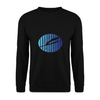 Skispringer Skisprung Wintersport Skifliegen Ski - Unisex Pullover - Schwarz - Vorne - Alina (178cm) & Michal (187cm)