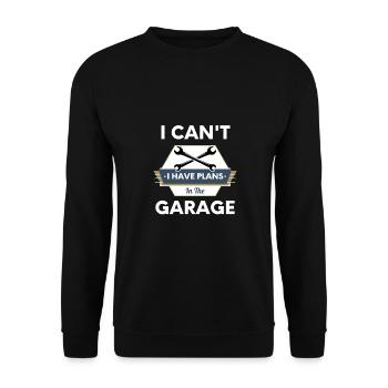 Ich kann keine Pläne im Garage Tools Mechanic haben - Unisex Pullover - Schwarz - Vorne - Alina (178cm) & Michal (187cm)