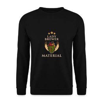 Brauer Bierbrauer Hopfen Biertrinker Brauerei Bier - Unisex Pullover - Schwarz - Vorne - Alina (178cm) & Michal (187cm)