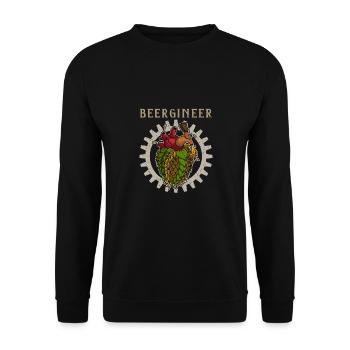 Brewer Brewer Hops Beer Drinker Brewery Beer - Unisex Sweatshirt - black - Front - Alina (178cm) & Michal (187cm)