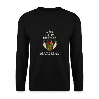 Brewer Brewer Hops Beer Drinker Brewery Beer - Unisex Sweatshirt - black - Front - Alina (178cm) & Michal (187cm)