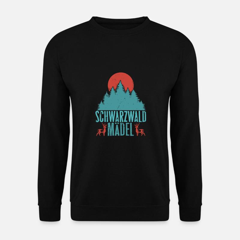 Schwarzwald Schwarzwaldmädel Bollenhut Damen - Unisex Pullover - Schwarz