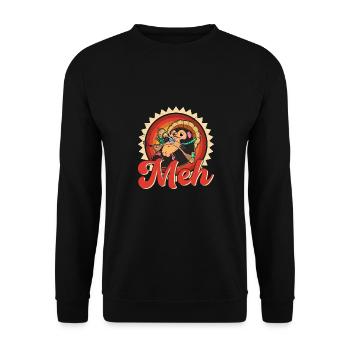 chien raton laveur chien raton laveur Enok Japon - Sweat-shirt Unisexe - noir - Devant - Alina (178cm) & Michal (187cm)