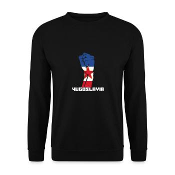 Jugoslavija Yougoslavie Jugo Tito SFRJ Jugoslawien - Sweat-shirt Unisexe - noir - Devant - Alina (178cm) & Michal (187cm)
