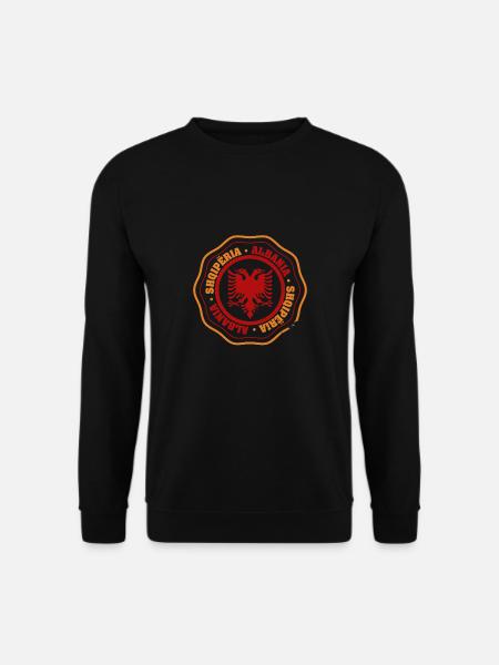 Republik Albanien Albania Shqipëria Tirana Albaner - Unisex Pullover - Schwarz