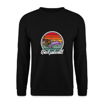 Quetzalcoatl Axolotl Mexique Divinité Aztèque - Sweat-shirt Unisexe - noir - Devant - Alina (178cm) & Michal (187cm)