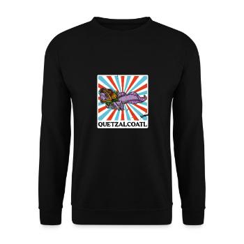 Quetzalcoatl Axolotl Mexique Divinité Aztèque - Sweat-shirt Unisexe - noir - Devant - Alina (178cm) & Michal (187cm)