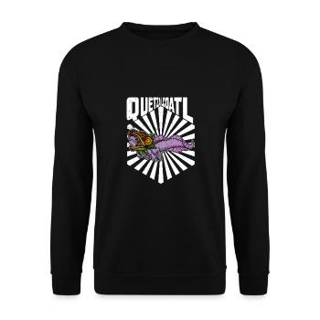 Quetzalcoatl Axolotl Mexique Divinité Aztèque - Sweat-shirt Unisexe - noir - Devant - Alina (178cm) & Michal (187cm)