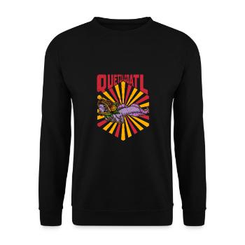 Quetzalcoatl Axolotl Mexique Divinité Aztèque - Sweat-shirt Unisexe - noir - Devant - Alina (178cm) & Michal (187cm)