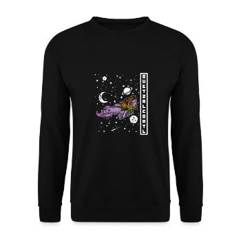 Quetzalcoatl Axolotl Mexique Divinité Aztèque - Sweat-shirt Unisexe - noir - Devant - Alina (178cm) & Michal (187cm)