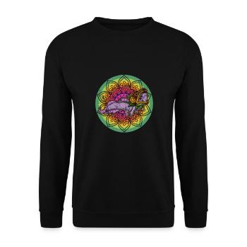 Quetzalcoatl Axolotl Mexique Divinité Aztèque - Sweat-shirt Unisexe - noir - Devant - Alina (178cm) & Michal (187cm)