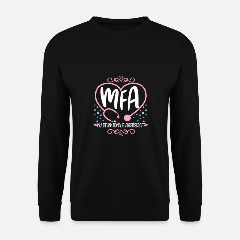 Assistant médical MFA multifonctionnel - Sweat-shirt Unisexe - noir