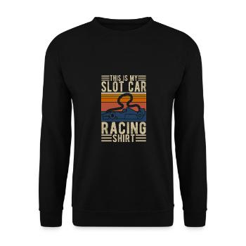 C’est ma chemise de course de voiture de course de voiture de machine à sous cadeaux - Sweat-shirt Unisexe - noir - Devant - Alina (178cm) & Michal (187cm)