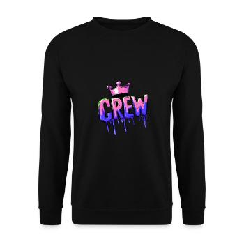 Crew Mitglied - Unisex Pullover - Schwarz - Vorne - Alina (178cm) & Michal (187cm)