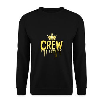 Crew Krone - Unisex Pullover - Schwarz - Vorne - Alina (178cm) & Michal (187cm)