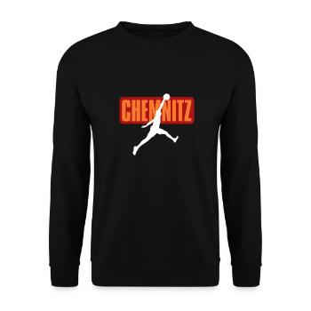 Chemnitz, my city! - Unisex Sweatshirt - black - Front - Alina (178cm) & Michal (187cm)