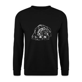 RIESENSCHNAUZER Dog IGP Wilsigns Dogs - Unisex Sweatshirt - black - Front - Alina (178cm) & Michal (187cm)