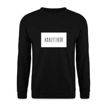 Wissen ist Macht - Unisex Pullover - Schwarz - Vorne - Alina (178cm) & Michal (187cm)