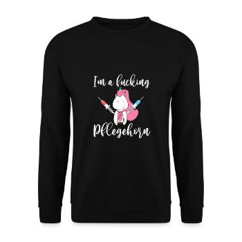 Je suis une putain d'infirmière - Sweat-shirt Unisexe - noir - Devant - Alina (178cm) & Michal (187cm)