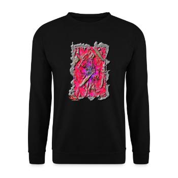 Créateur 2025 T-Shirt ORIGINAL PAUKNER GRNA - Sweat-shirt Unisexe - noir - Devant - Alina (178cm) & Michal (187cm)