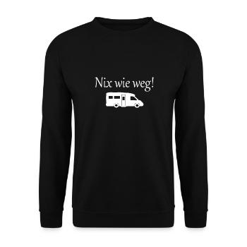 Camping - Unisex Pullover - Schwarz - Vorne - Alina (178cm) & Michal (187cm)