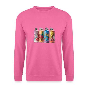 SPRAY PAINT GRAFFITI STREET ART - Unisex Sweatshirt - pink - Front