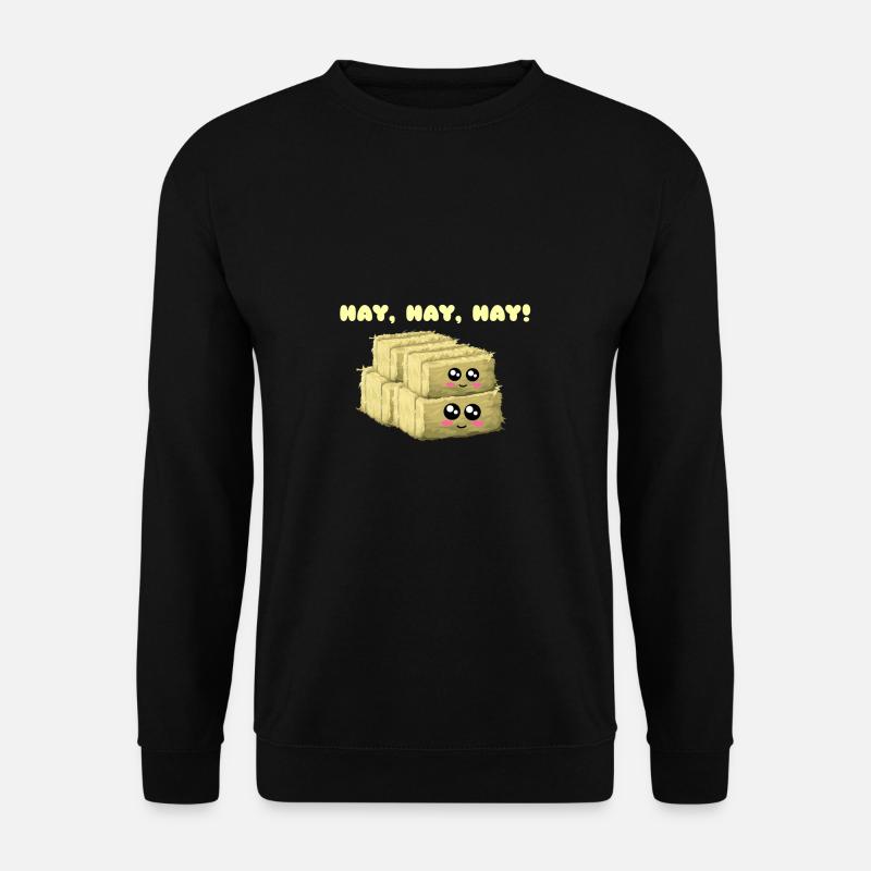 Heu Heu Heu Süße Heustunde - Unisex Pullover - Schwarz