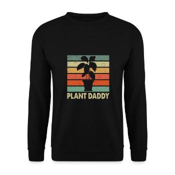 Plant Daddy Graphic Gardener Gardening Horticultur - Unisex Pullover - Schwarz - Vorne - Alina (178cm) & Michal (187cm)