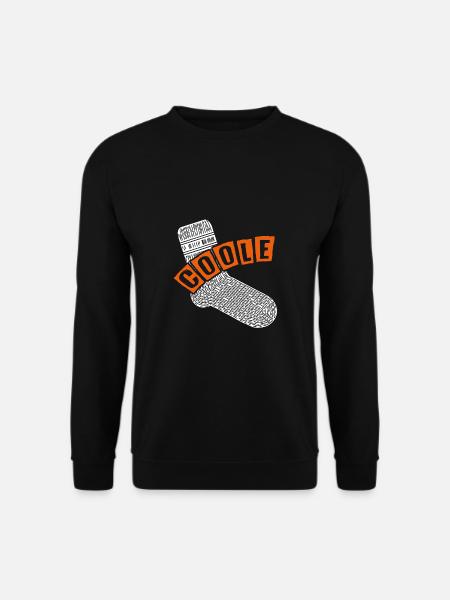 Cool sock - fun motivational design - Unisex Sweatshirt - black
