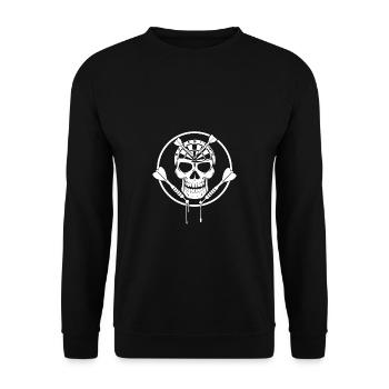 Skull and Balls: Dart - Sweat-shirt Unisexe - noir - Devant - Alina (178cm) & Michal (187cm)