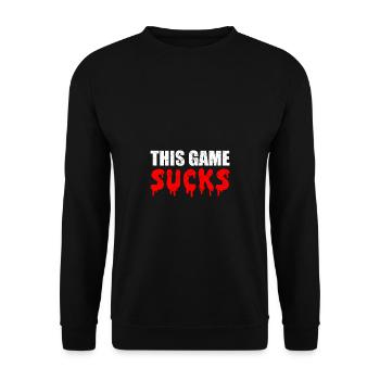 This game sucks - Sweat-shirt Unisexe - noir - Devant - Alina (178cm) & Michal (187cm)