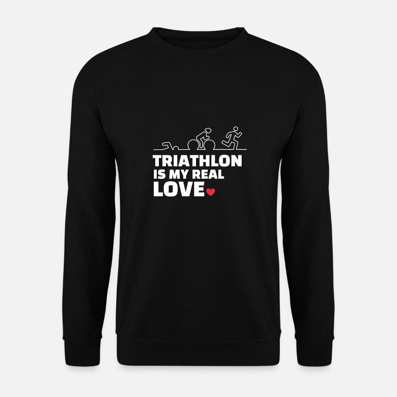 I love triathlon - Unisex Sweatshirt - black