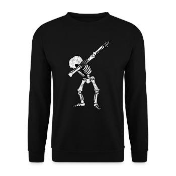 Squelette - Sweat-shirt Unisexe - noir - Devant - Alina (178cm) & Michal (187cm)