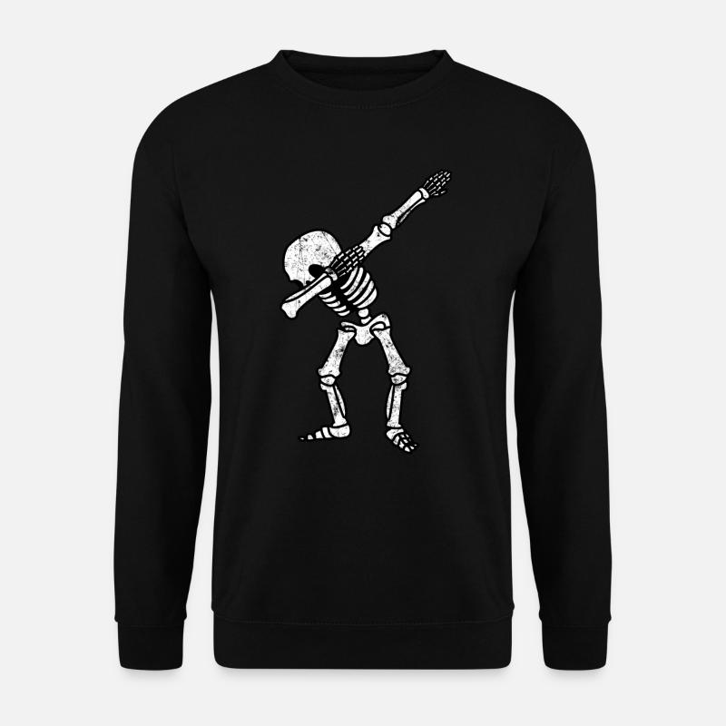 Dabbing Skelett - Unisex Pullover - Schwarz