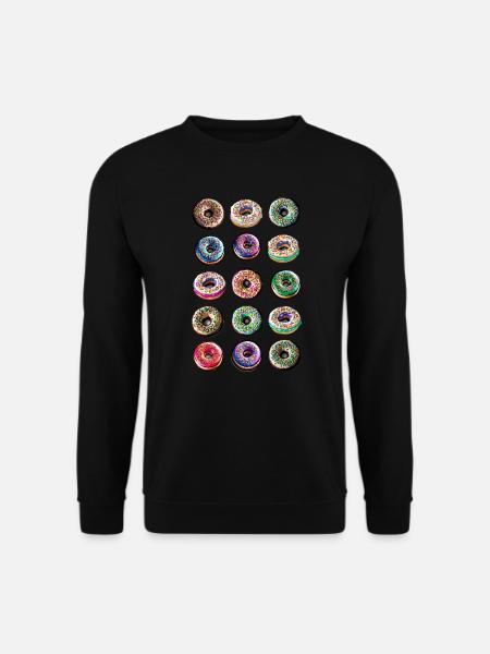 Donuts Humor Design - Unisex Pullover - Schwarz