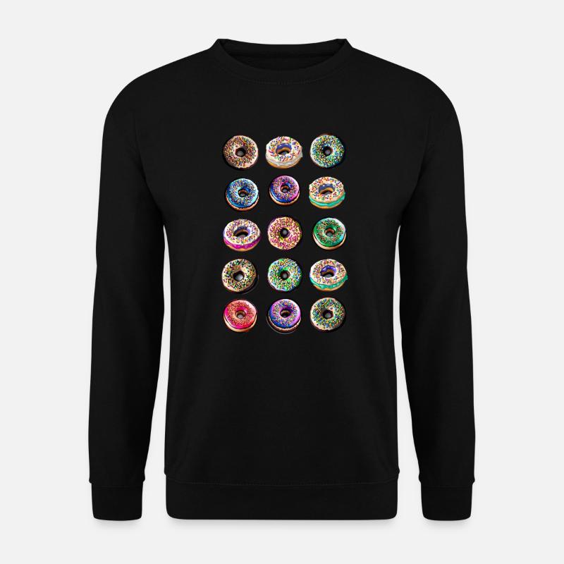 Donuts Humor Design - Unisex Sweatshirt - black