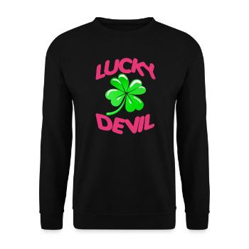 Dear friends, family, partner, happiness, fun, life, sweet - Unisex Sweatshirt - black - Front - Alina (178cm) & Michal (187cm)
