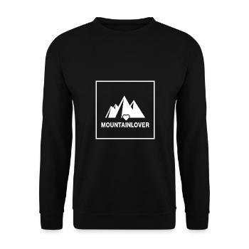 Bergfex Bergwandern Bergsteiger Servus Alpin - Unisex Sweatshirt - black - Front - Alina (178cm) & Michal (187cm)