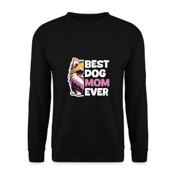 Meilleure maman de chien de tous les temps - Poméranie - Sweat-shirt Unisexe - noir - Devant - Alina (178cm) & Michal (187cm)